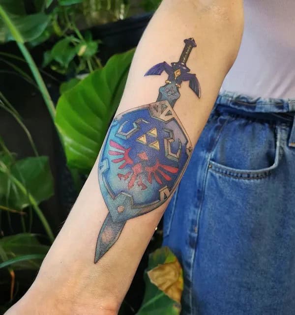 Sword and Shield Tattoo