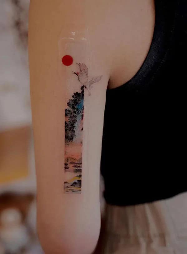 Japanese Mountain Tattoo