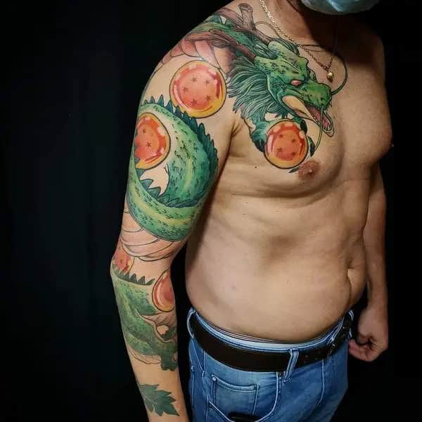 Shenron Sleeve Tattoo