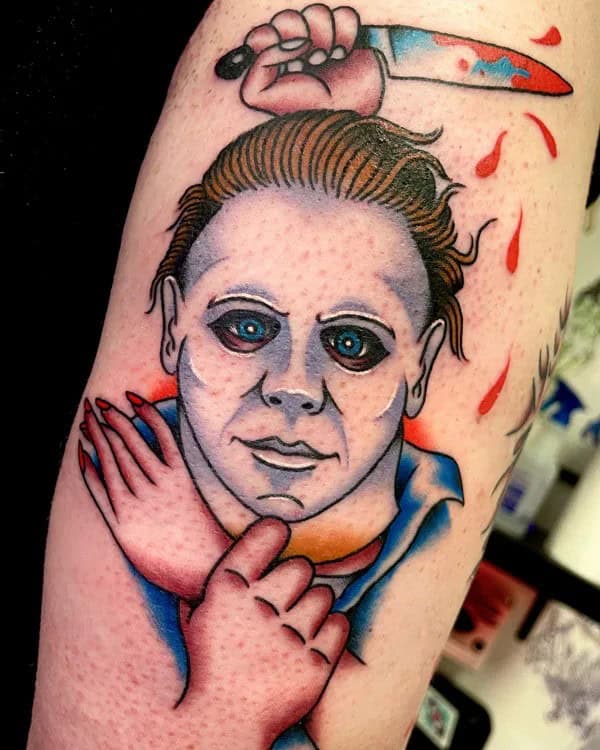 Michael Myers House Tattoo