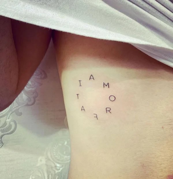 Geometric Amor Fati Tattoo