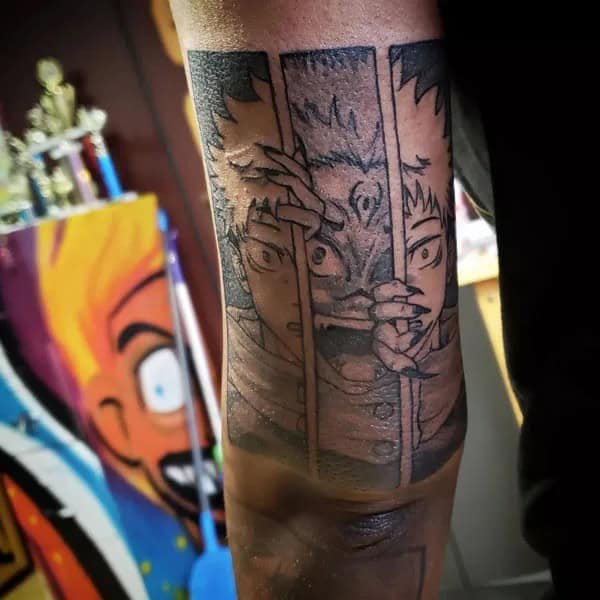 “Jujutsu Kaisen” Neck Tattoo