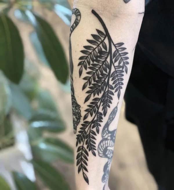 Fern Leaf Tattoo