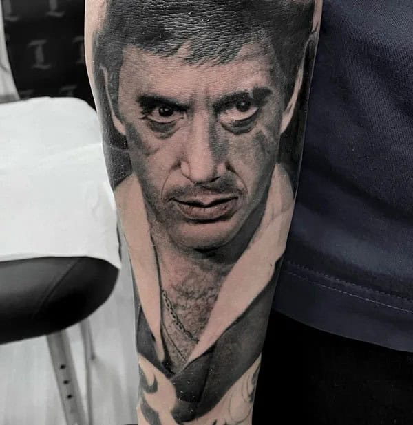 Al Pacino Scarface Tattoo