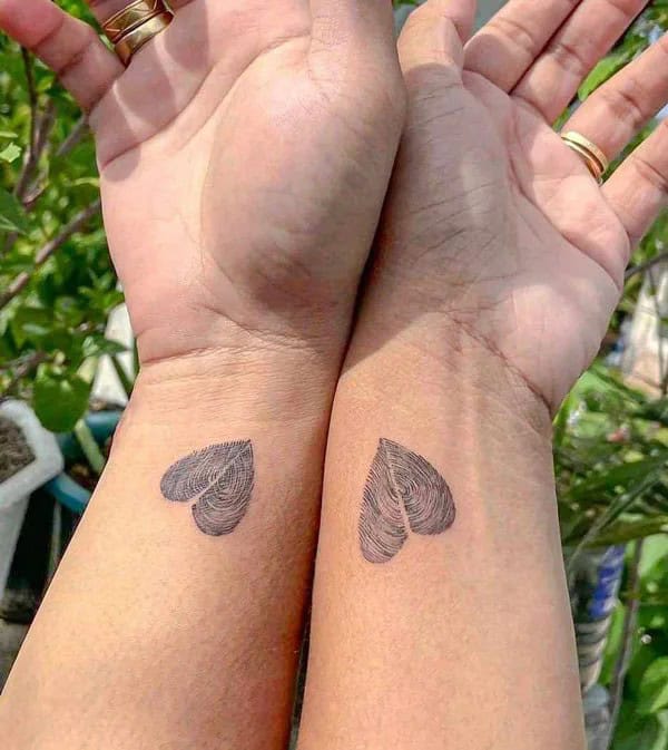 Couple Heart Tattoo