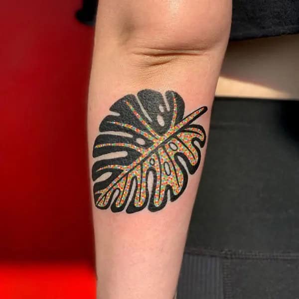 Monstera Leaf Tattoo