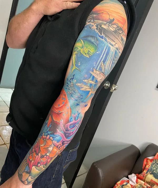 Ocean Sleeve Tattoo