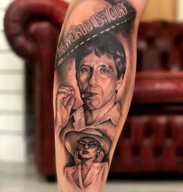 Al Pacino Scarface Tattoo