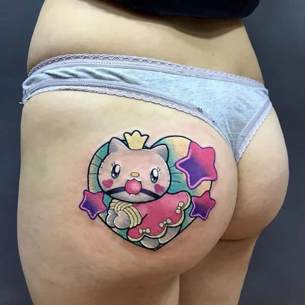 Bite Me Butt Tattoo