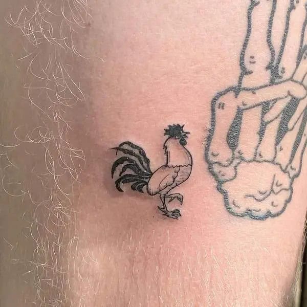 Simple Rooster Tattoo