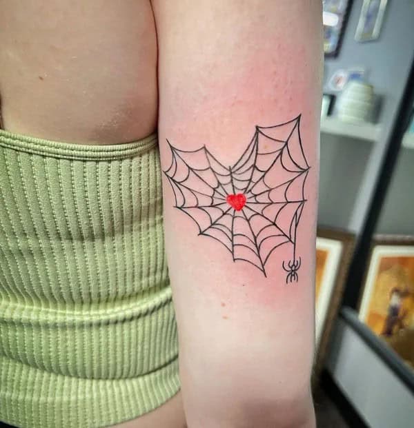 Spider Web Prison Tattoo