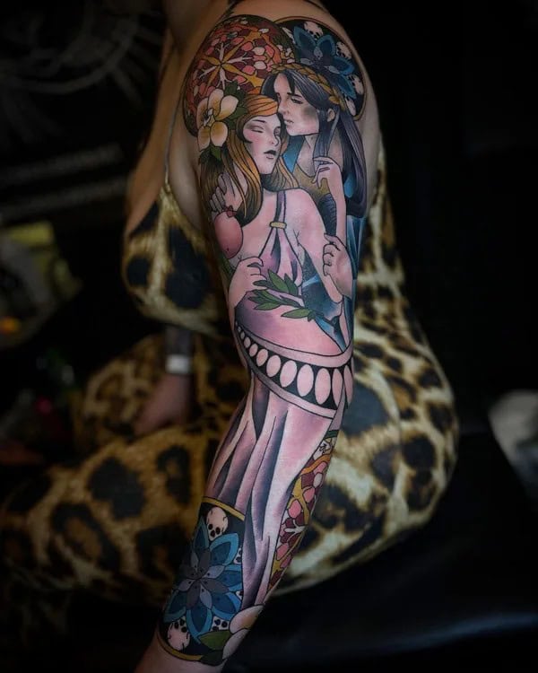 Persephone Patchwork Tattoo