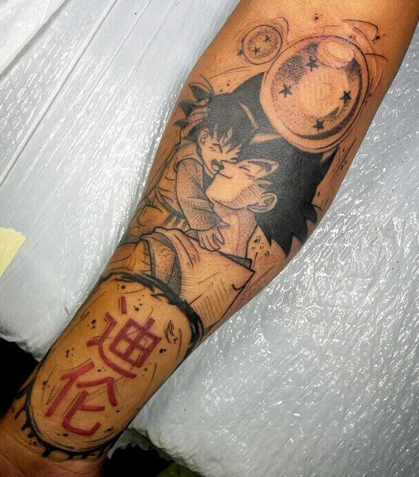 Anime Father Son Tattoo