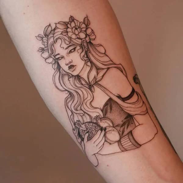 Explore More Engaging  Designs Of Persephone Tattoo