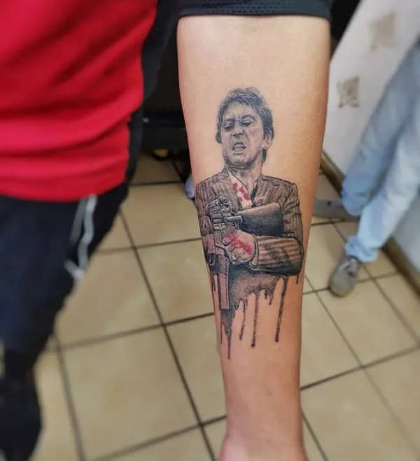 Al Pacino Scarface Tattoo