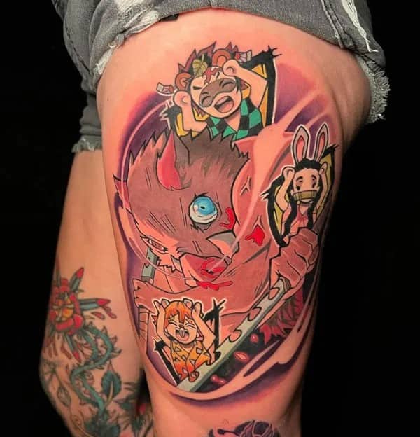 Anime Foot Tattoo