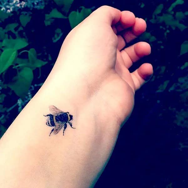 Bee Wrist Tattoo