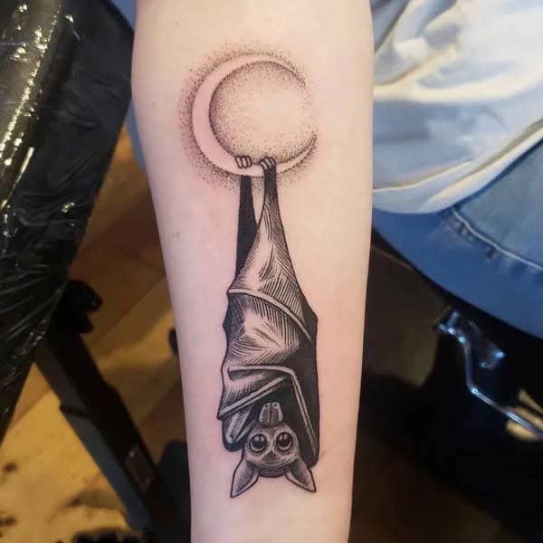 Bat Tattoo On Hand