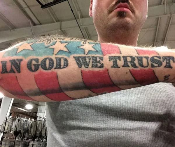 More “In God, We Trust” Tattoos To Dismiss Feelings Of Despair