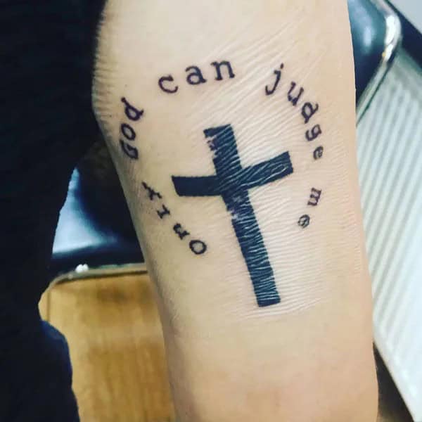 More Unique “Only God Can Judge Me” Tattoos To Take Inspiration From