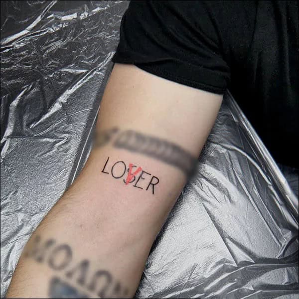 Evil Loser Lover tattoo