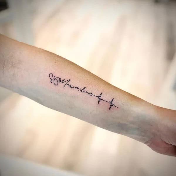 Forearm Name Tattoo