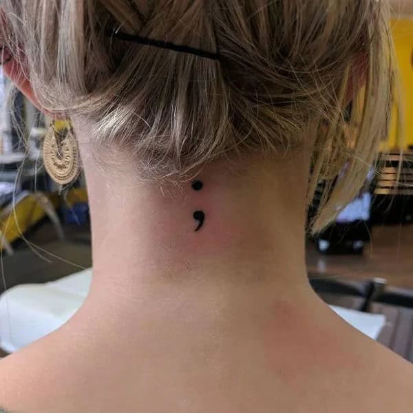 Small Semicolon Tattoos