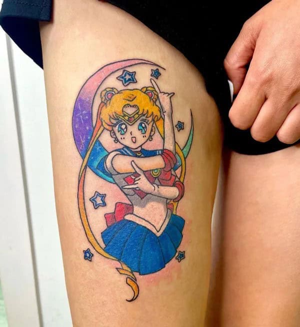 Anime Foot Tattoo