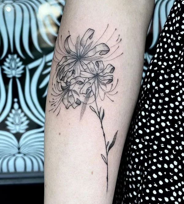 Demon Slayer Spider Lily Tattoo