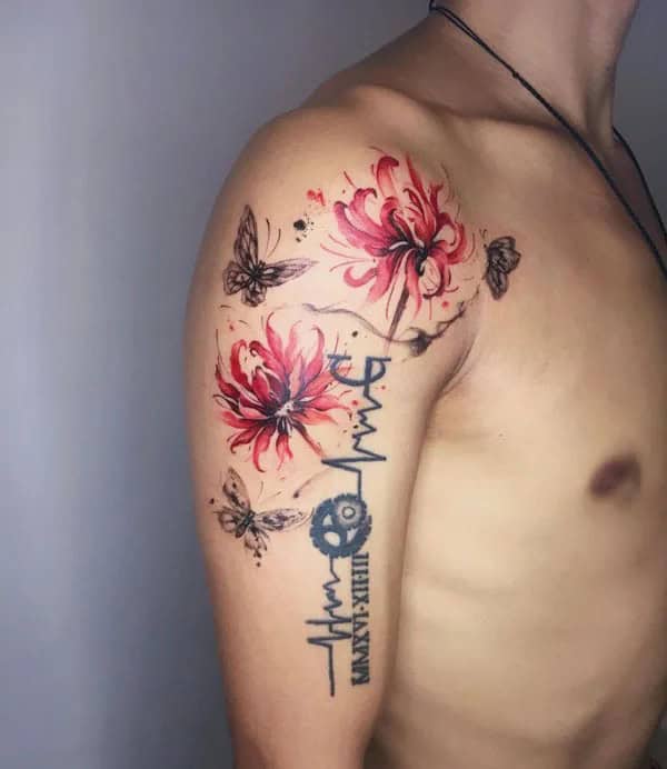 Demon Slayer Spider Lily Tattoo