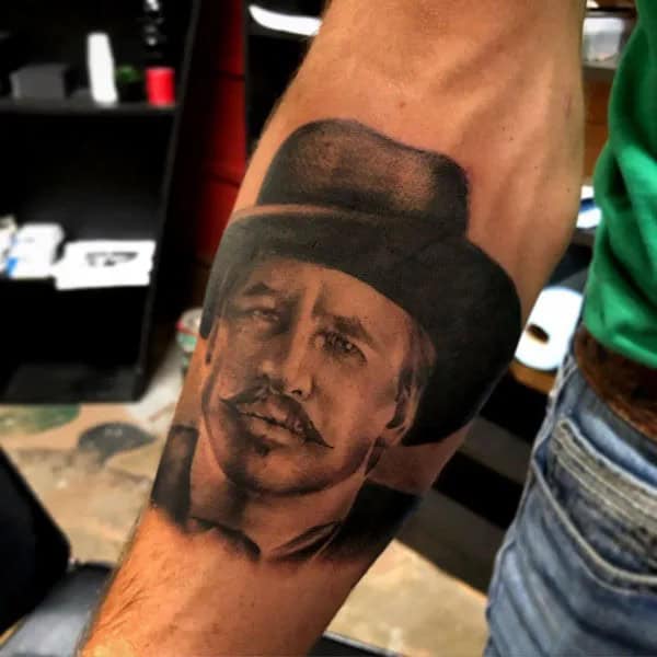 Doc Holliday Chest Tattoo