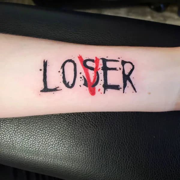 Evil Loser Lover tattoo