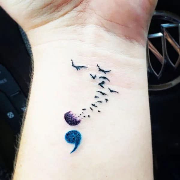 Unique Semicolon Tattoos