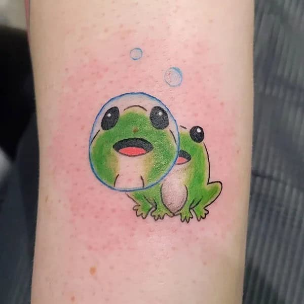 Cute Frog Tattoo