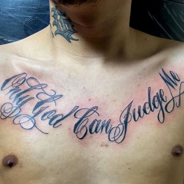 More Unique “Only God Can Judge Me” Tattoos To Take Inspiration From