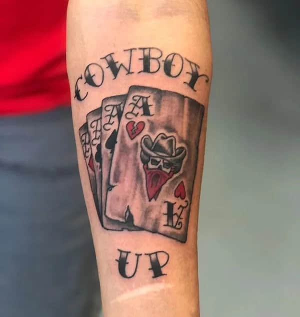 Cowboy Up Tattoo