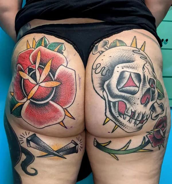 Bite Me Butt Tattoo