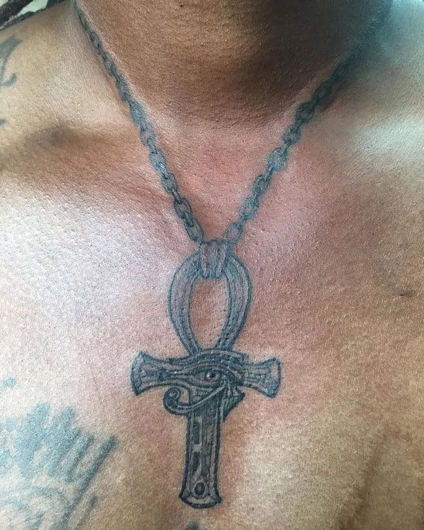 Ankh Necklace Tattoo