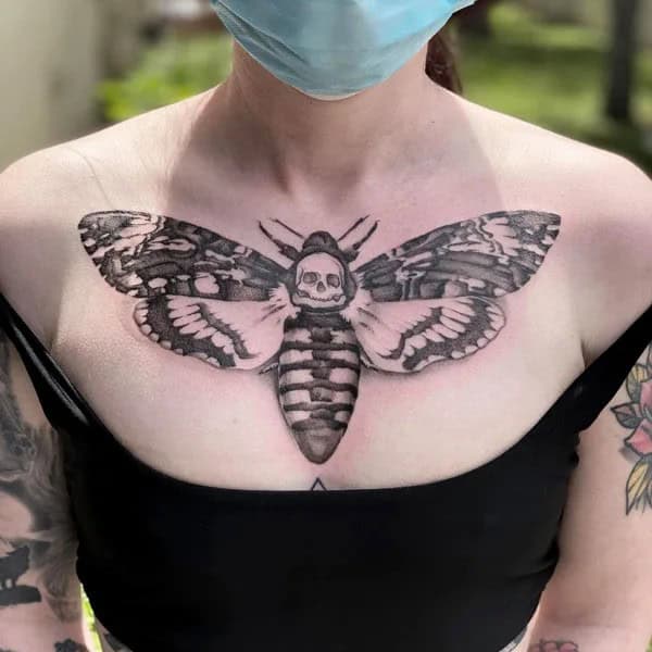 More Death Moth Tattoos That Can’t Be Ignored!