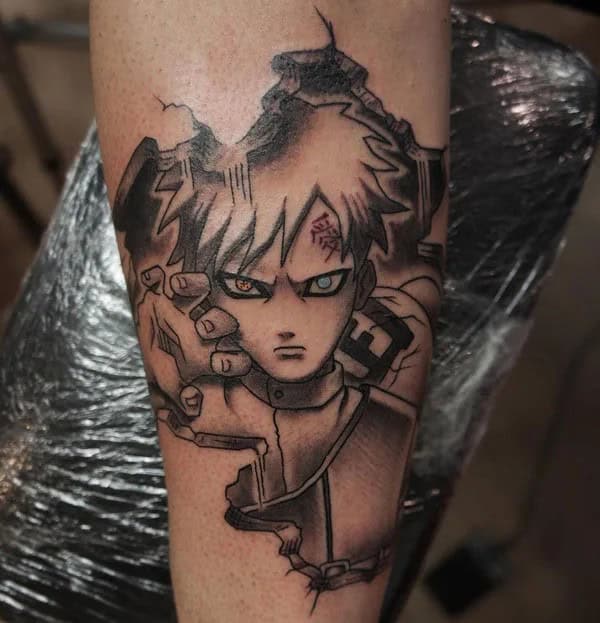 More Gaara Tattoos To Check Out For Gaining Inspiration