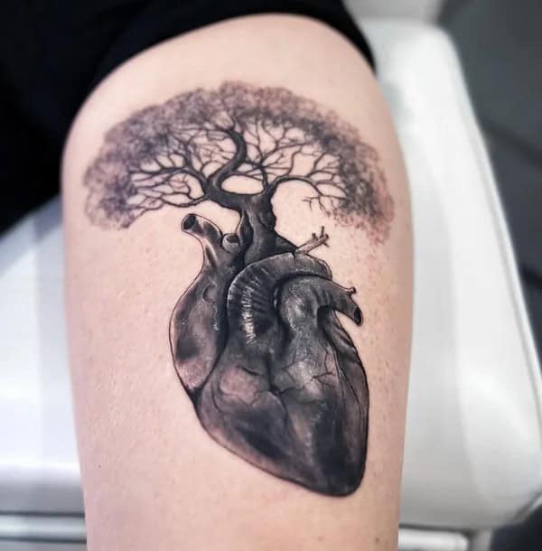 Tree Of Life Thigh Tattoo