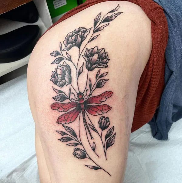 More Sublime Entries Of Dragonfly Tattoos