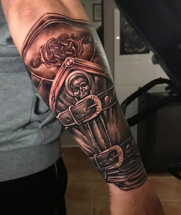 Forearm Armor Tattoo