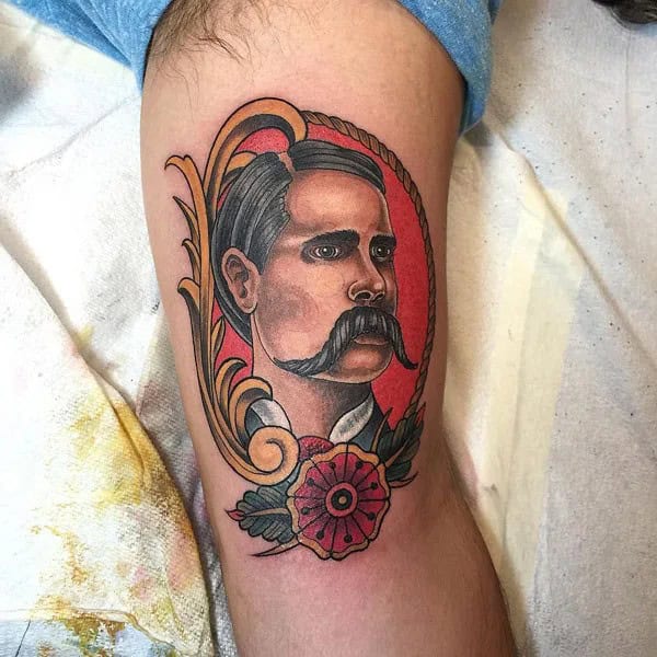 Doc Holliday Chest Tattoo