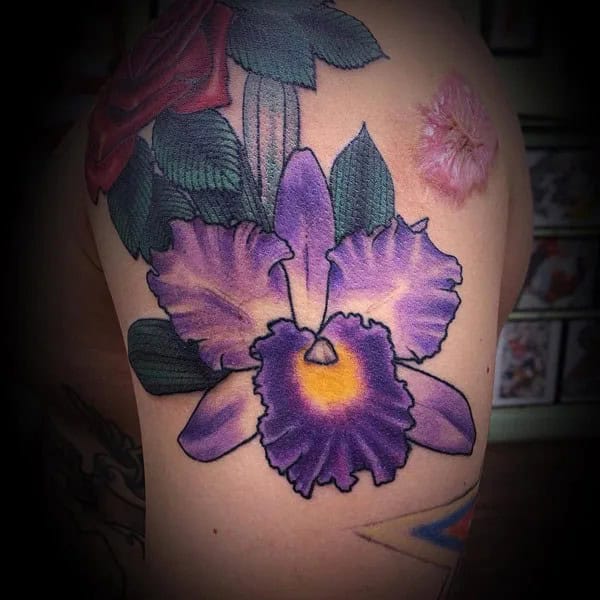 Cattleya Orchid Tattoo