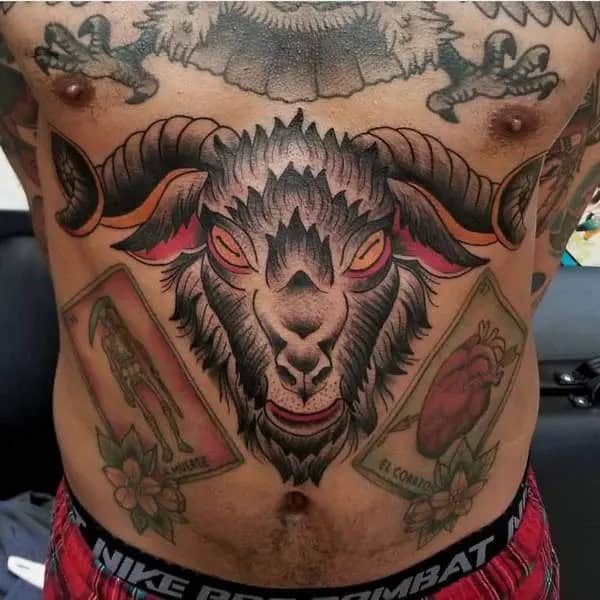 Old School Baphomet Tattoo