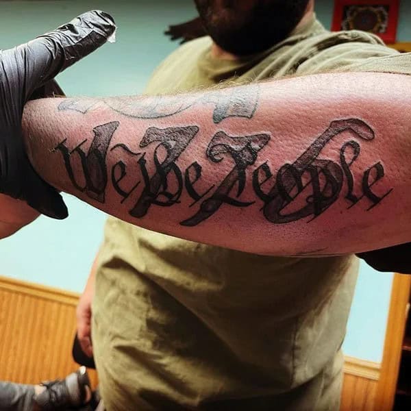 We The People 1776 Tattoo