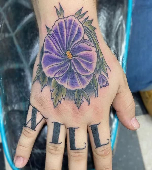 Violet Tattoo on Your Hand