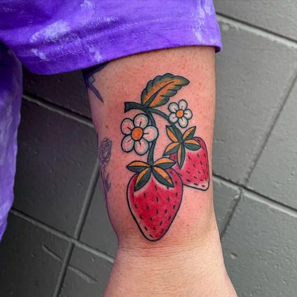 More Designs of Strawberry Tattoos To Check Out This Instant