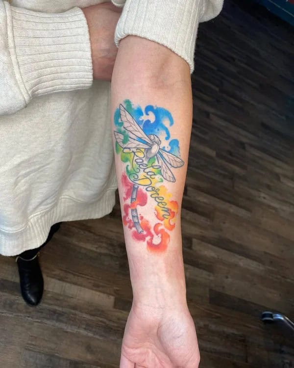 More Sublime Entries Of Dragonfly Tattoos